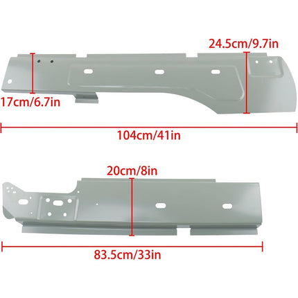 Findmall Inner Rocker Panel Pair for Ram 1500 2009-2018 and 2500 3500 2010-2018 Crew Cab