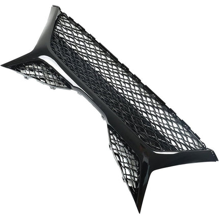 Findmall Front Upper and Lower Grille Set for 2018-2020 Toyota Camry SE XSE, Gloss Black, Without Sensor Holes