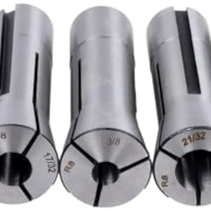 Findmall Colton Industrial Tools 25Pc High Accuracy R8 Round Collet Set | 0.0005 TIR, Fit for CNC Machining, Milling, and Drilling