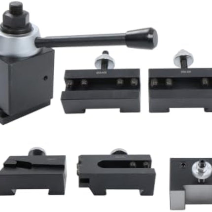 Findmall 6 Pcs CA Wedge Type Quick Change Tool Post, 14"-20" Lathe Swing | 250-401, 250-402, 250-404, 250-407, 250-410 Set