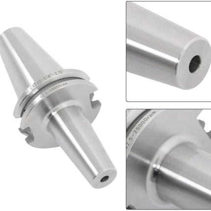 Findmall  CAT40 End Mill Holder, 1/4 Inch Diameter | G2.5/25000RPM Balance, for Milling, Drilling