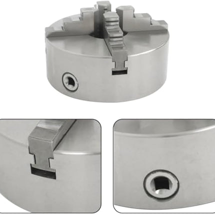 Findmall K12-200 8 Inch 4-Jaw Lathe Chuck Self-Centering Independent Chuck | 4-200mm Clamping Range for Mini Lathe, CNC Router, Milling, Turning