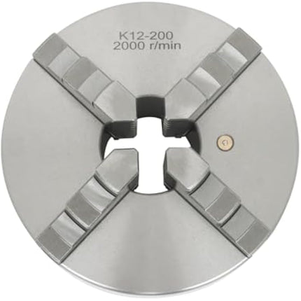 Findmall K12-200 8 Inch 4-Jaw Lathe Chuck Self-Centering Independent Chuck | 4-200mm Clamping Range for Mini Lathe, CNC Router, Milling, Turning