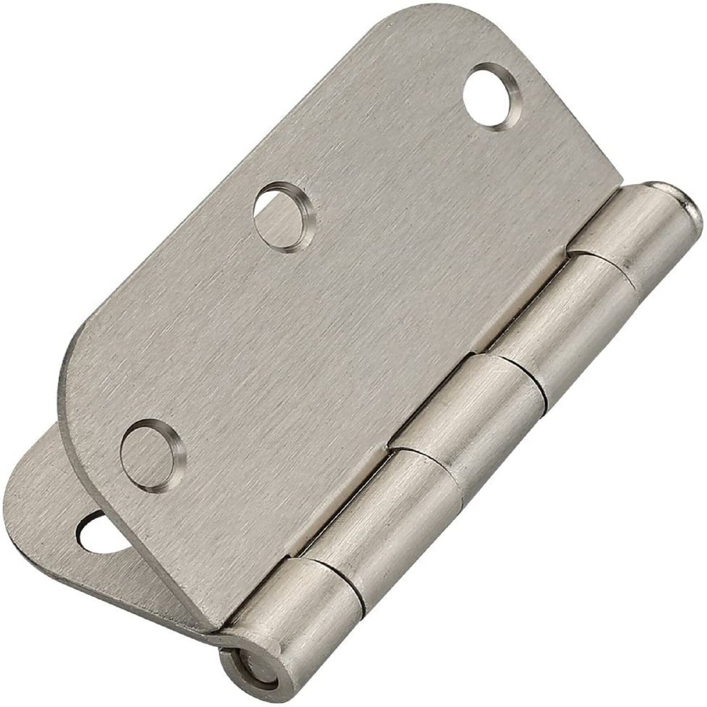 findmall 50 Pack Door Hinges Satin Nickel 3.5 Inch x 3.5 Inch 5/8 Radius Corner Hardware Controls