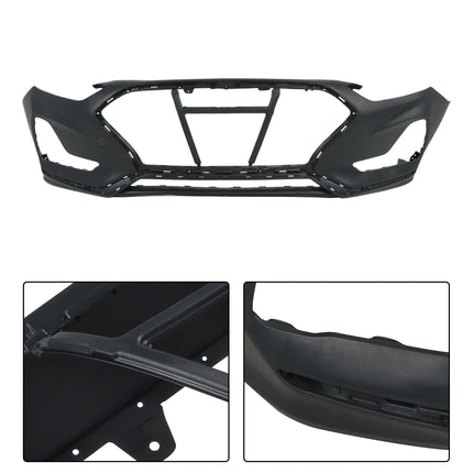 Primed Front Bumper Cover Replacement for 2019 Sonata SEL Replacement for 86511C2AA0 HY1000219 191275430217
