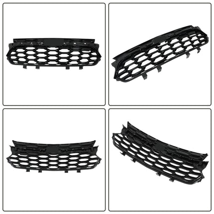 Findmall Front Upper Bumper Grille and Frame Trim Cover Kit Replacement for Trax 2023-2024