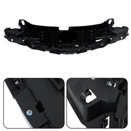 Findmall Front Upper Mesh Grille for 2015-2016 Mazda CX-5, Black with Gray Bar