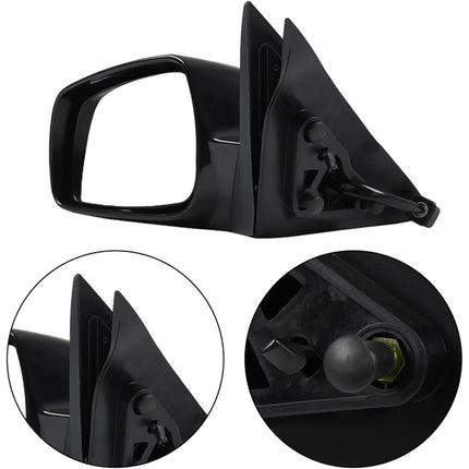 Findmall Exterior Mirror Rearview Mirror Power Glass Replacement for Camry 2007-2011 Replacement for TO1320214 Left Driver Side 5-Pin