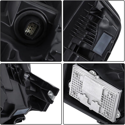 Findmall Passenger Side Headlights Assembly Replacement for Escalade 2015-2020 Housing Black Lamp RH 1PC 84580183