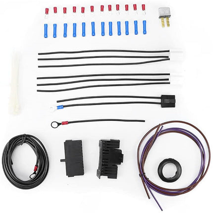 Findmall Wiring Harness Kit Universal 21 Circuit Replacement for Hotrods Street Rod Hot Wires Extra Long Wires
