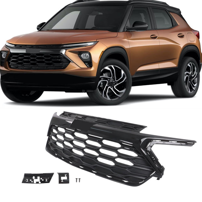 Findmall Glossy Black Front Upper Bumper Grille Replacement for Trailblazer ACTIV 2024