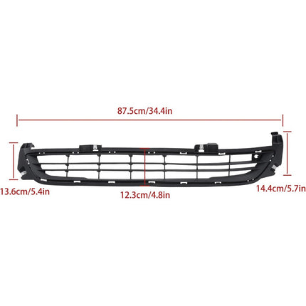 Findmall Black Front Lower Bumper Grille Molding Trim Replacement for Malibu 2014-2015 GM1036160 22869137