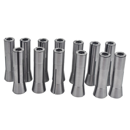 findmall 13pcs Accuracy R8 Collets Set 1/8-7/8" Mill Chuck Holder