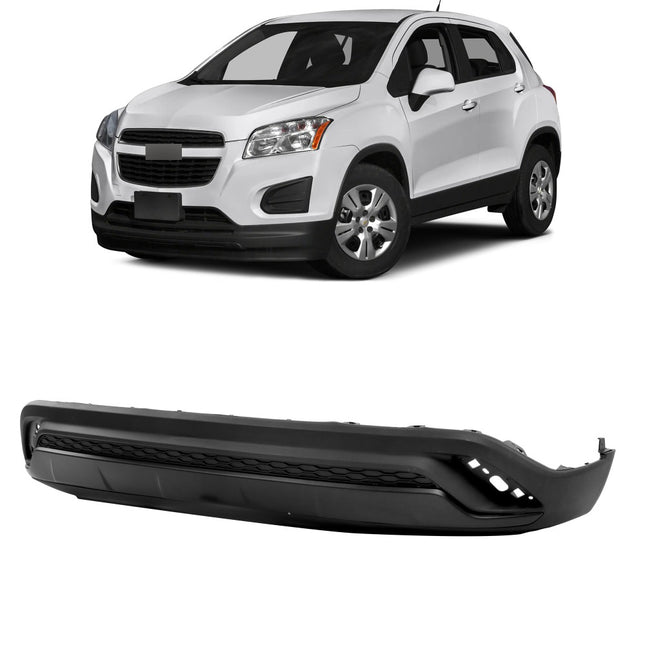 Findmall Rear Lower Bumper Cover with Valance for 2024-2025 Chevrolet Trax, No Sensor Holes, Primed