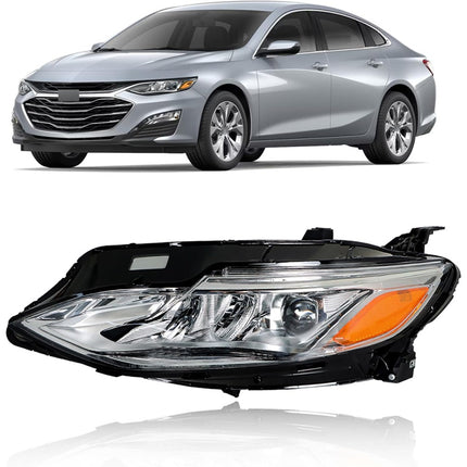 Findmall Headlight Assembly Driver Side Left LH Replacement for Malibu 2019 2020 2021