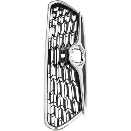 Findmall Front Upper Mesh Grille for 2020-2022 Toyota Highlander, Chrome, With Camera Hole