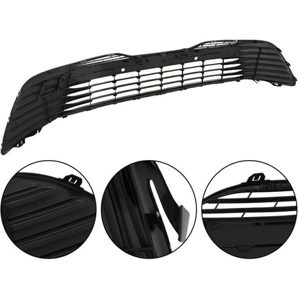 Findmall Front Lower Grille for 2018-2020 Toyota Camry LE XLE, Gloss Black, With Sensor Holes
