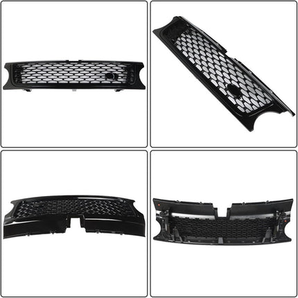 Findmall Front Grille and Side Vent Set for 2010-2013 Land Rover Range Rover Sport L320, Black