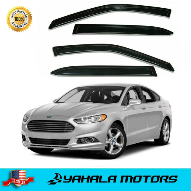 Findmall Side Window Visor Vent Sun Rain Guard Deflector Replacement for 2013-2020 Fusion