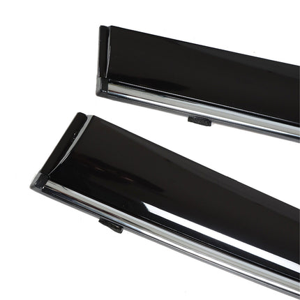 Findmall Side Window Visors Rain Guard Wind Vent Shade Deflector with Chrome Trim Replacement for 2015-2019 Toyota Highlander