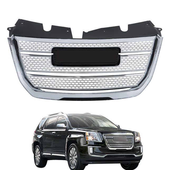 Findmall Chrome Mesh Front Upper Bumper Grille Replacement for Terrain Denali 2016-2017