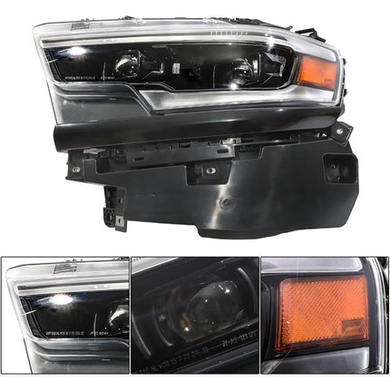 Findmall Headlights Assembly Replacement for Ram 1500 2019-2024 W/DRL