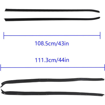 Findmall Rubber Window Weatherstrip Kit for 1970-1981 Camaro & Firebird, 4-Piece
