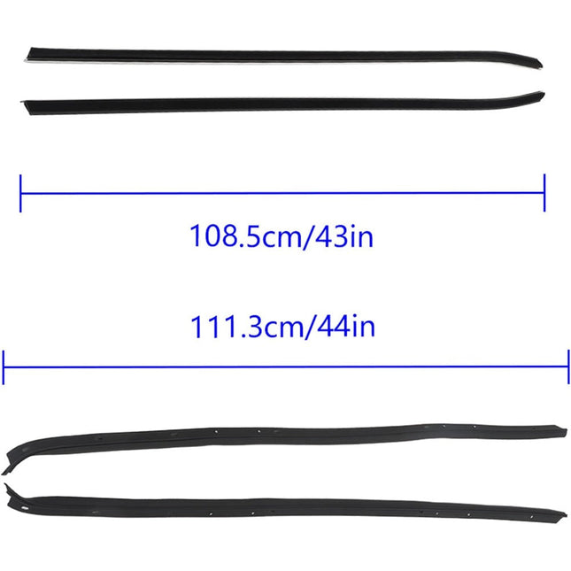 Findmall Rubber Window Weatherstrip Kit for 1970-1981 Camaro & Firebird, 4-Piece