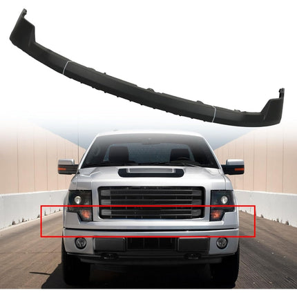 Findmall Primed Textured Front Upper Bumper Cover without Wheel Opening Molding Holes Replacement for 2009-2014 Ford F150, FO1000645, DL3Z-17D957-APTM