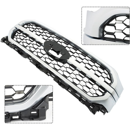Findmall Chrome Grille Front Upper Grill Assembly Replacement for 2021-2023 F150
