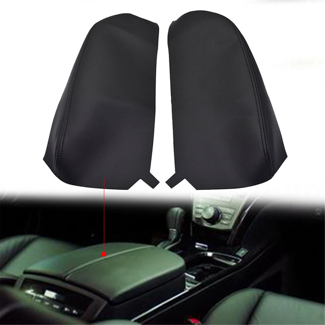 Findmall Leather Center Console Armrest Cover Skin Black Replacement for 2007-2013 Acura MDX