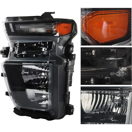 Findmall Headlight Assembly Replacement for Silverado 2500HD Front LH