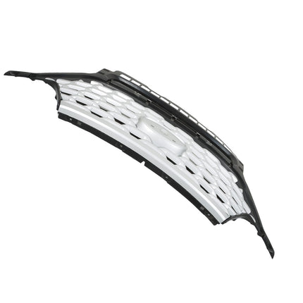 Findmall Front Grille Upper Silvery and Black Mesh Style Replacement for Explorer 2020-2022