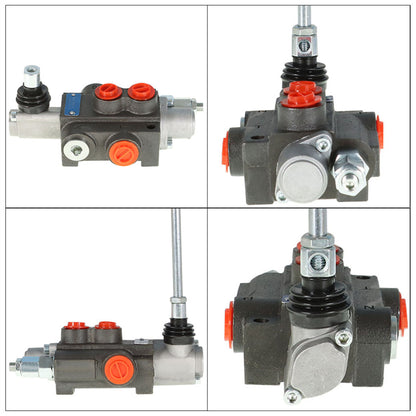 findmall 11 GPM Double Acting Valve Hydraulic Directional Control Valve 1 Spool BSPP Ports 3600 Max PSI for Tractors and Other Machinery