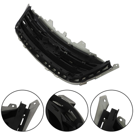 Findmall Front Bumper Grille Gloss Black Replacement for 2010 2011 2012 Taurus