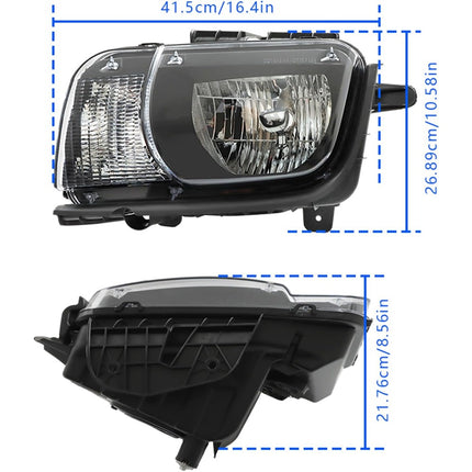 Findmall Headlight Assembly Replacement for Camaro Front LH RH