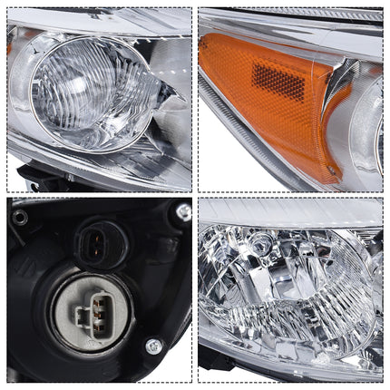 Findmall Headlight Assemblies for 2009–2010 Toyota Corolla Front Left and Right