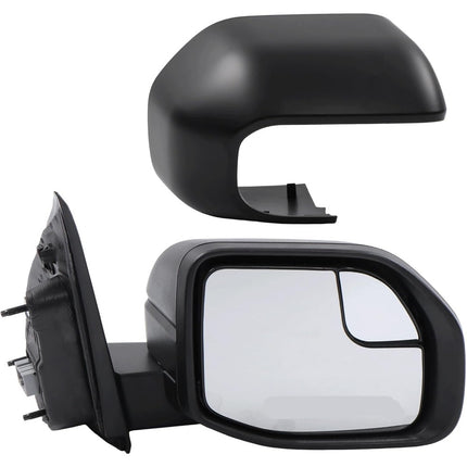Findmall Right Side Power Mirror with Wide-Angle Spotter Matte Black Electric 3-Pin Connector Textured