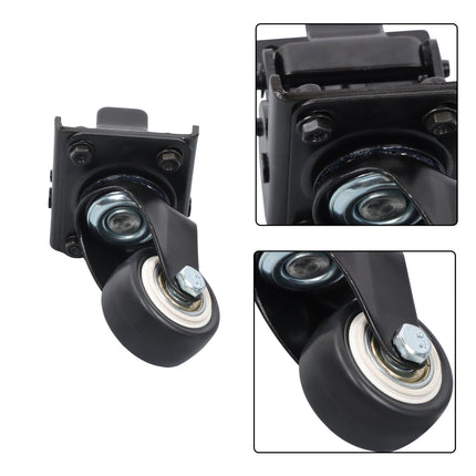 Findmall Packout Caster Wheel Kit, Foldable Metal Swivel Wheels with Silent Bearings Compatible with Milwaukee PACKOUT Rolling Tool Box 48-22-8427/48-22-8426