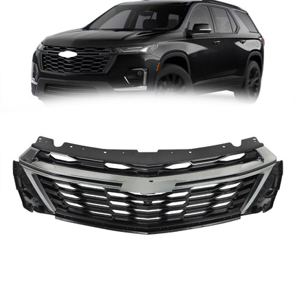 Findmall Black Honeycomb Front Bumper Grille Replacement for Traverse 2022-2023