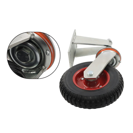 Findmall 1 Pack 8" Heavy Duty Spring Loaded Swivel Gate Wheel with 600 LBS Load Capacity, Metal & Wooden Gate Caster Wheel for Driveway Gates, Farm Fences & Yard Gates