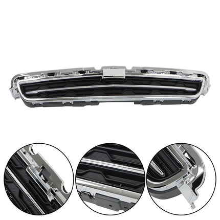 Findmall 2-Piece Black Front Lower Inner Grille with Chrome Molding Replacement for Trax 2014-2016 GM1200727