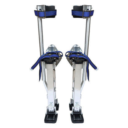 findmall 15-23 Inch Drywall Stilts Grade Adjustable Auminum Tool Stilt for Painting or Cleaning - Silver