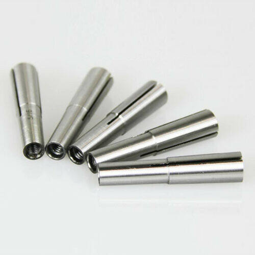 findmall 5Pcs MT1 MT Collet Set 1/16" To 5/16" with 1/8" 3/16" 1/4" Round Fit For Bridgeport