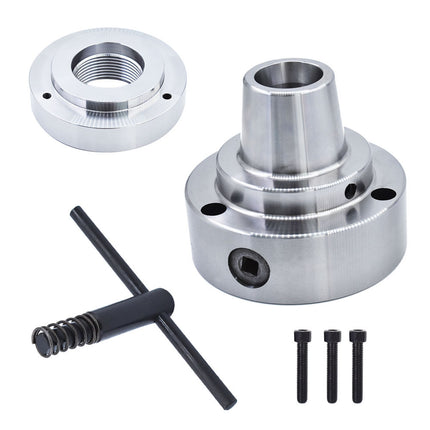 Findmall 5C Collet Lathe Chuck Closer With Semi-finished Adp.2-1/4" x 8 Thread