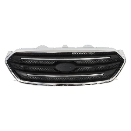 Findmall Front Upper Grille Kit Matte Black Trim and Chrome Frame Replacement for Taurus 2013-2019