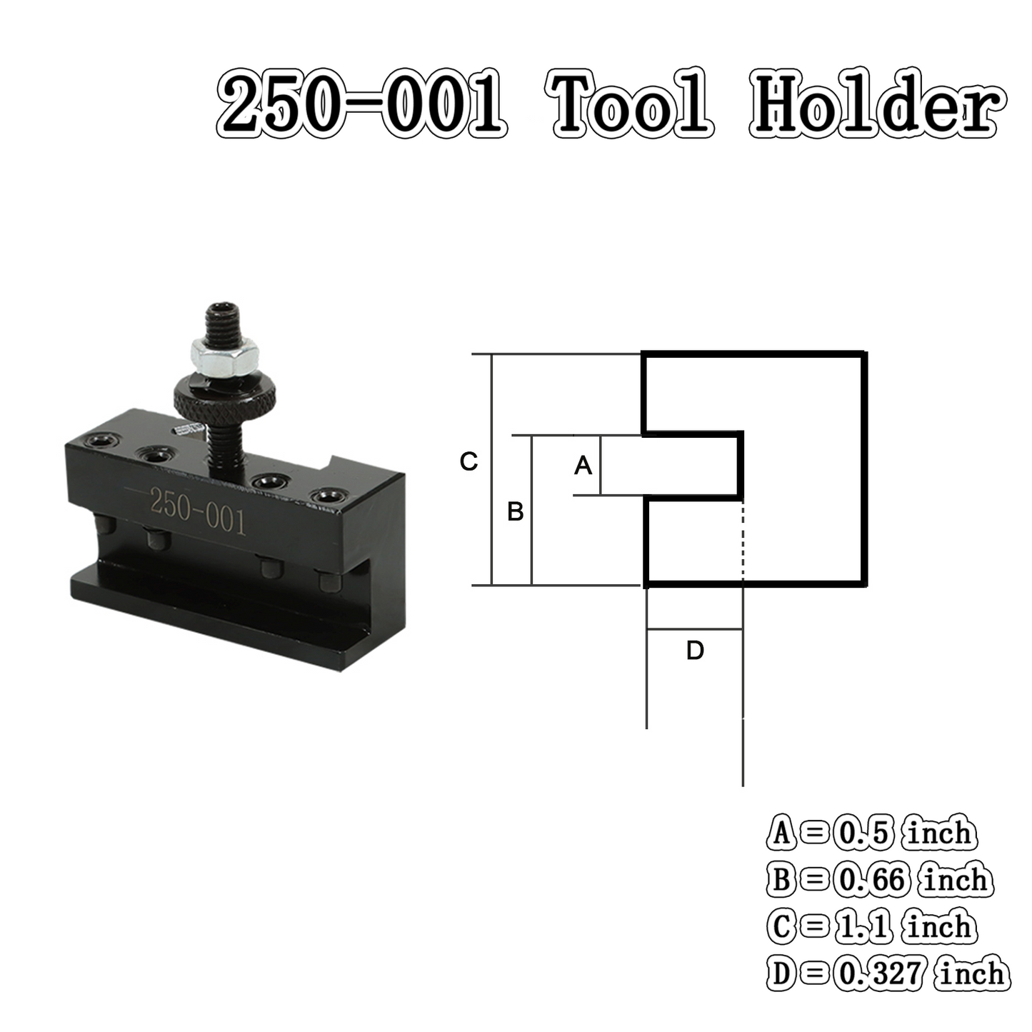 findmall 2Pcs OXA 1 Quick Change Turning & Facing Lathe Tool Post Holder 250-001 Tool Holder Fit for Lathe