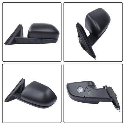 Findmall Driver Left Side Power Heated Side View Mirror w/Blind Spot Detection Textured Puddle Lamp 8-Pins