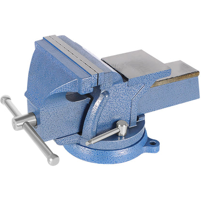 findmall Heavy Duty Bench Vise 360 Swivel Base Bench Vise Table Top Clamp with Lock, Big Size Anvil Top (6'')