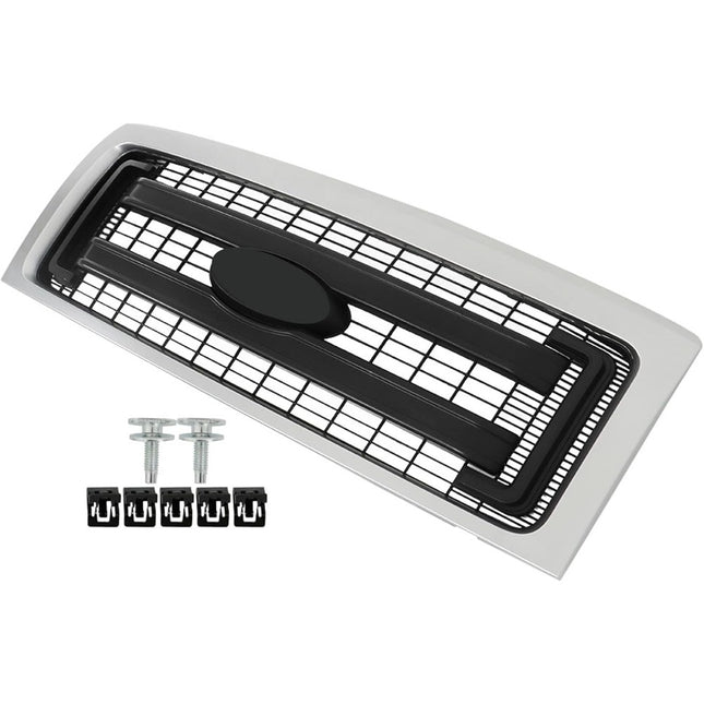 Findmall Chrome Medium-Grid Front Grille Replacement for F-150 FX2 and FX4 2009-2014 CL3Z8213A